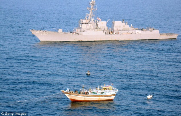 On a mission: USS Kidd responds to a distress call from the Iranian fishing vessel Al Molai off the coast of Somalia approximately 400 nautical miles north of the Seychelles 